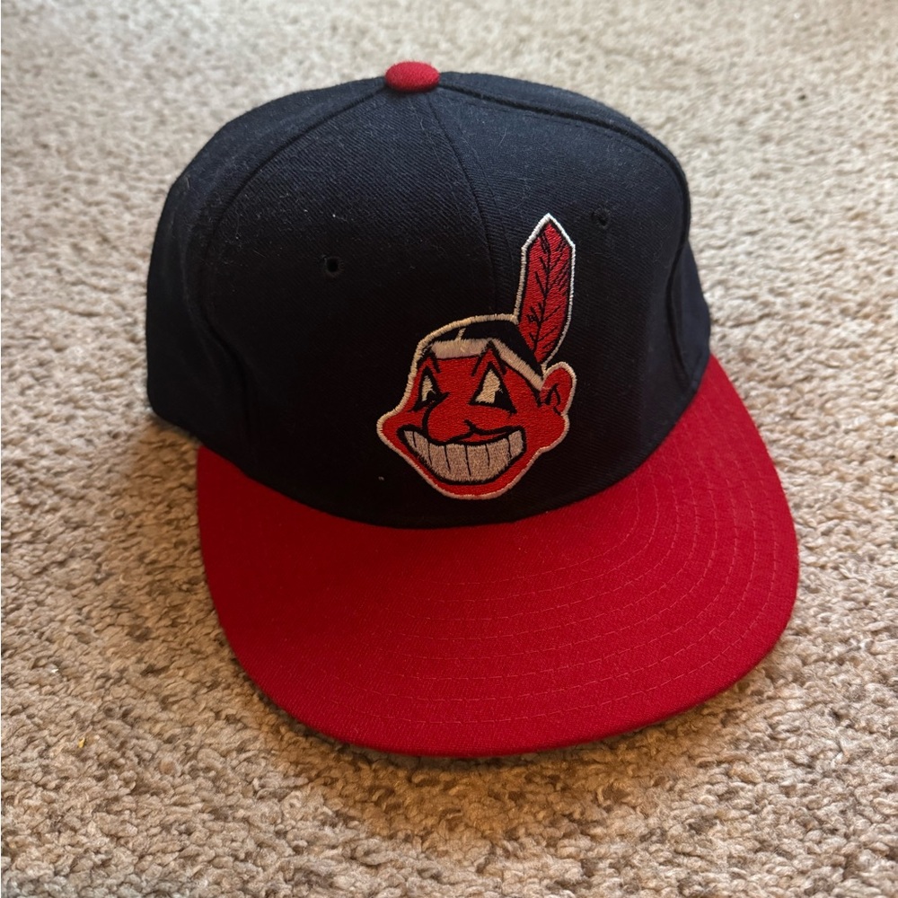 Vintage Cleveland Indians New Era Hat 6-7/8